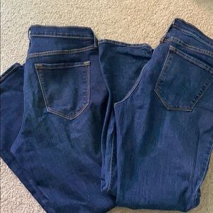 2 pairs of jeans